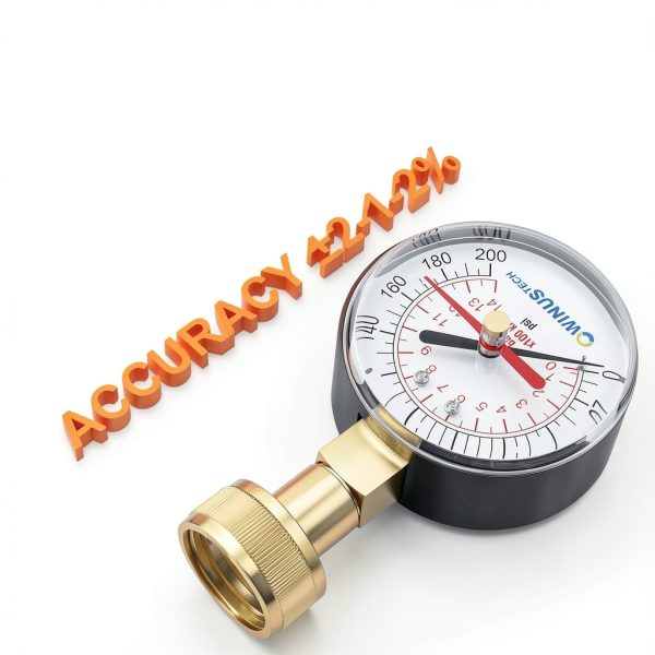 Water Pressure Gauge 3/4" Female 0-200 PSI OWINUSTECH 2.5" Dial-5