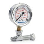 MEASUREMAN Pressure Gauge Assembly 1/4" NPT 0-5000 PSI Glycerin Filled-0