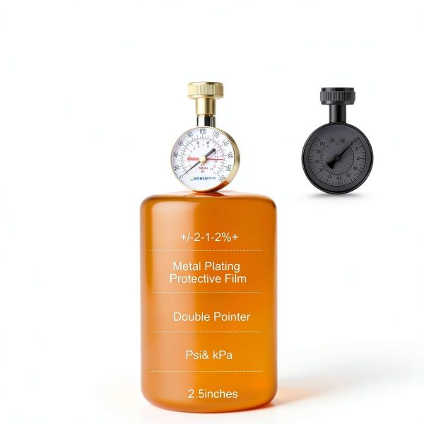 Water Pressure Gauge 3/4" Female 0-200 PSI OWINUSTECH 2.5" Dial-2