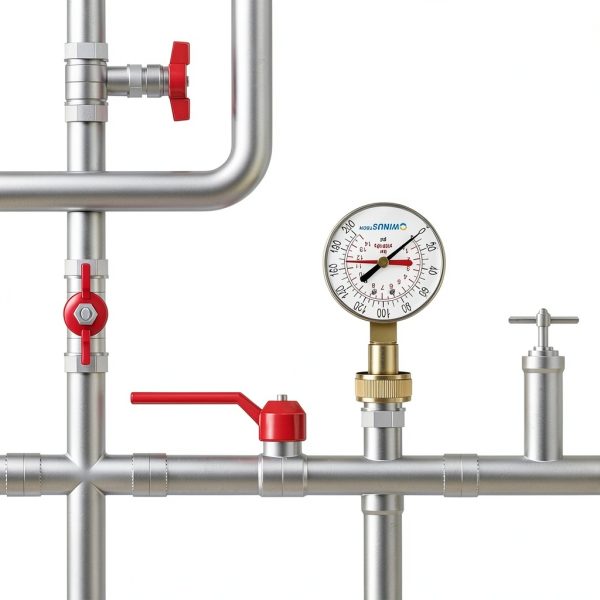 Water Pressure Gauge 3/4" Female 0-200 PSI OWINUSTECH 2.5" Dial-4