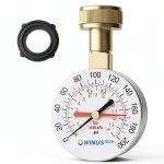 Water Pressure Gauge 3/4" Female 0-200 PSI OWINUSTECH 2.5" Dial-0