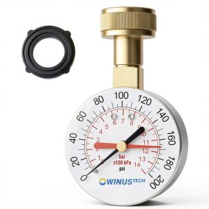 Water Pressure Gauge 3/4" Female 0-200 PSI OWINUSTECH 2.5" Dial-0